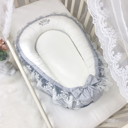 Protectie somn - Baby Nest Fancy albastru regal